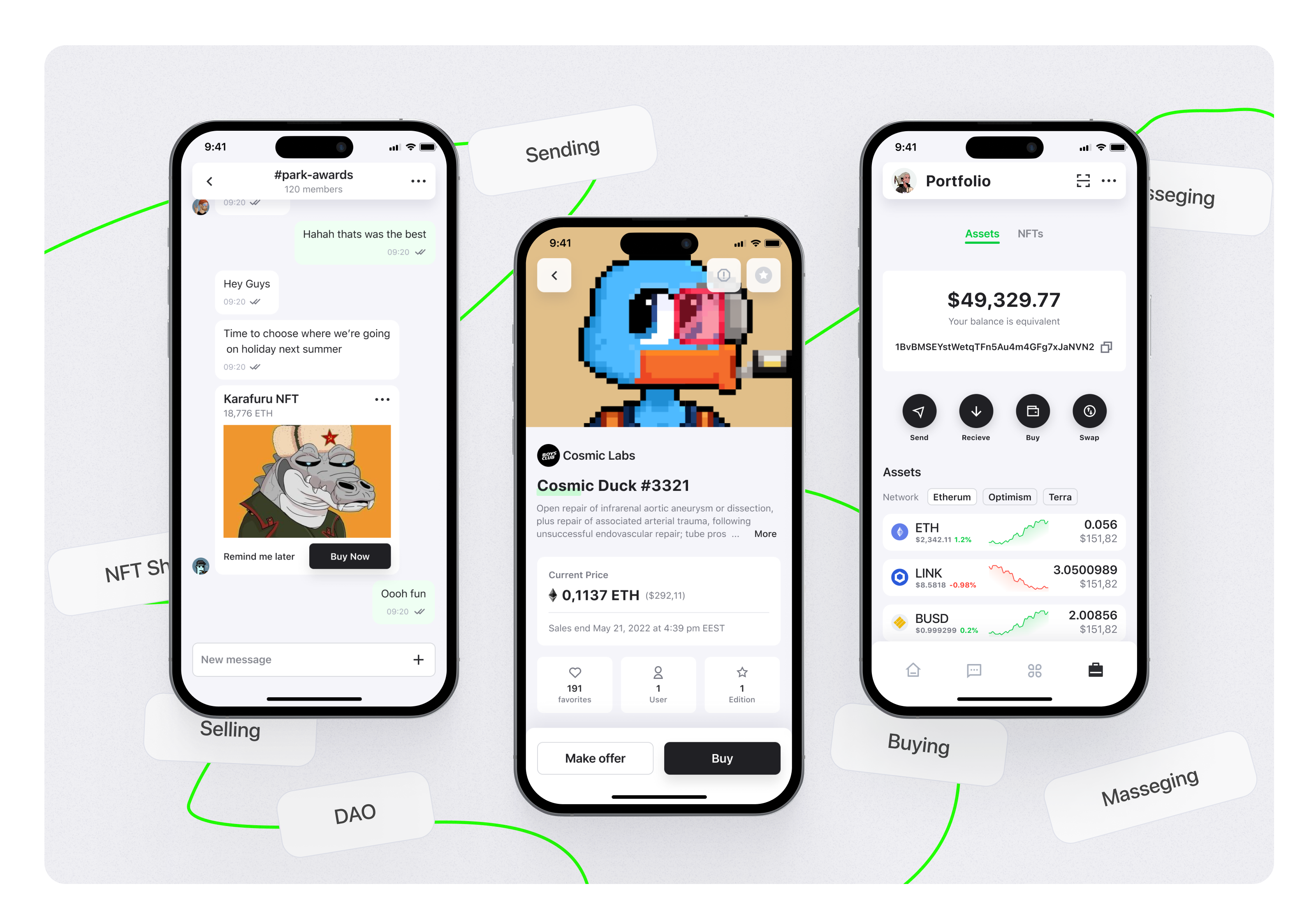 District - Mobile App Design for Crypto & NFT communities