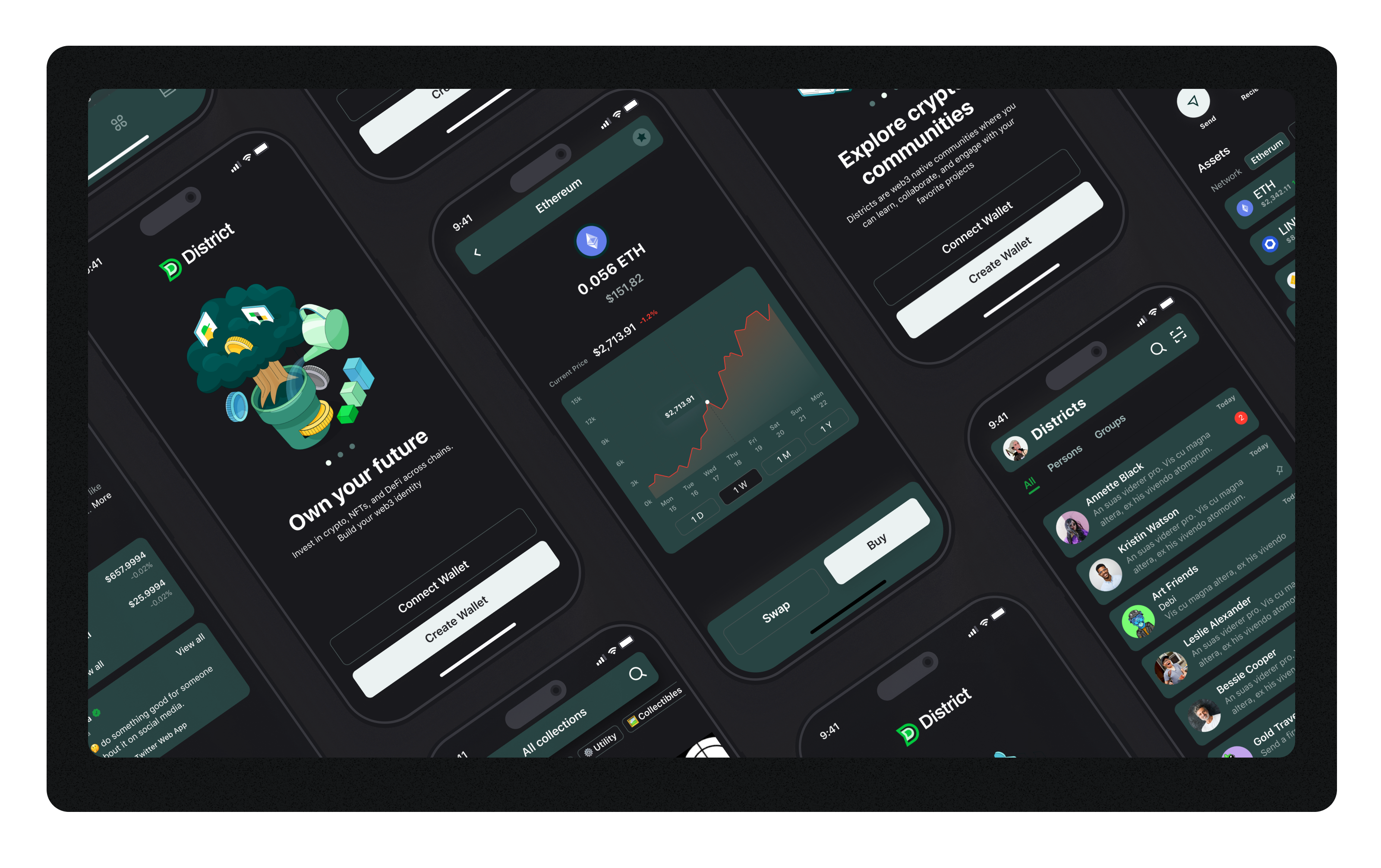 District - Mobile App Design for Crypto & NFT communities — screen 3