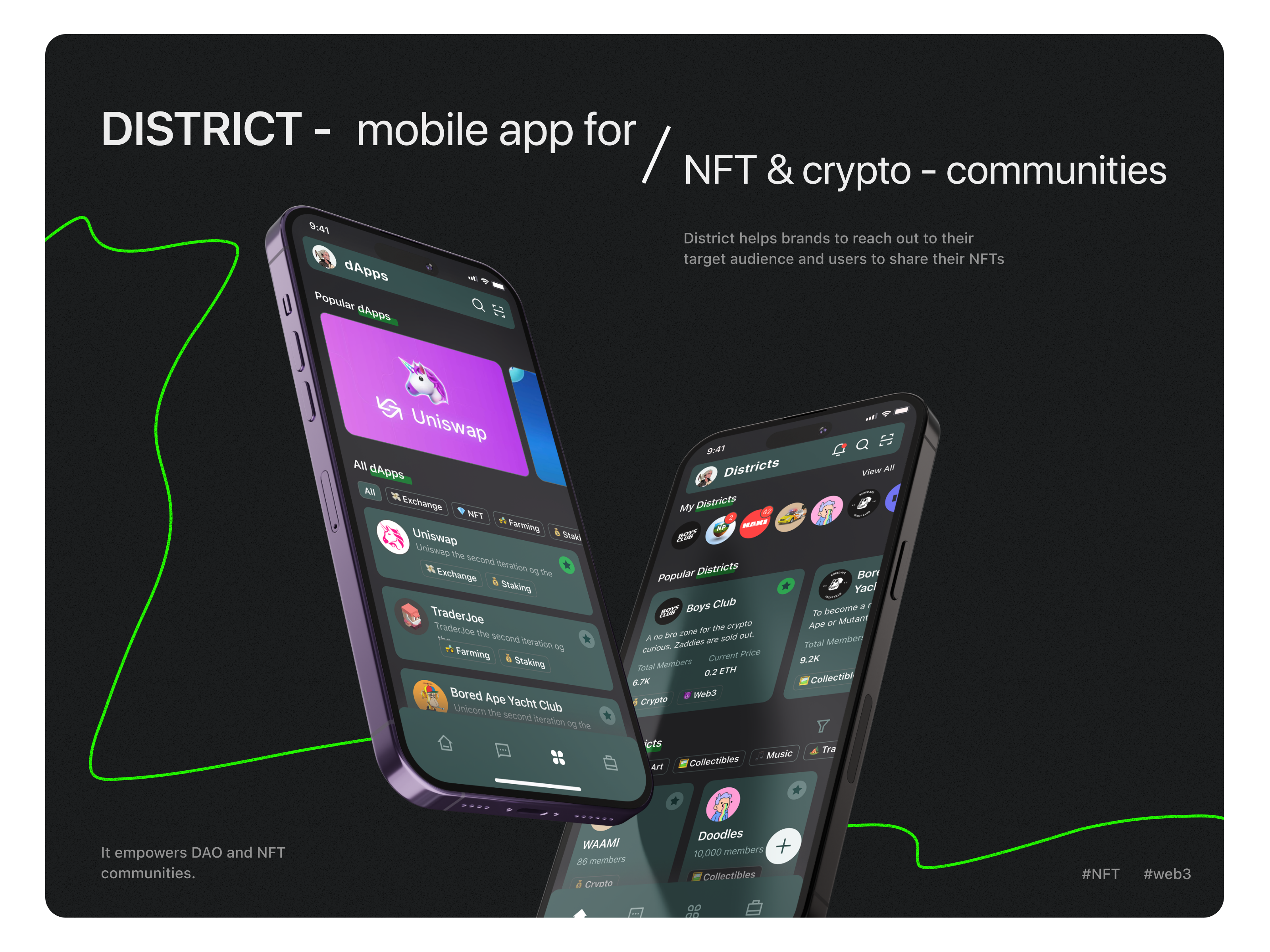 District - Mobile App Design for Crypto & NFT communities — screen 8