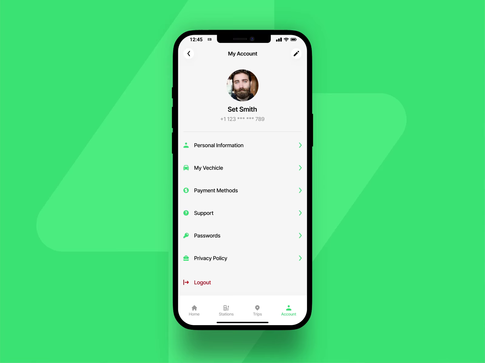 EV Spot - Electric Vehicle Charging Station Finder App Design — screen 8