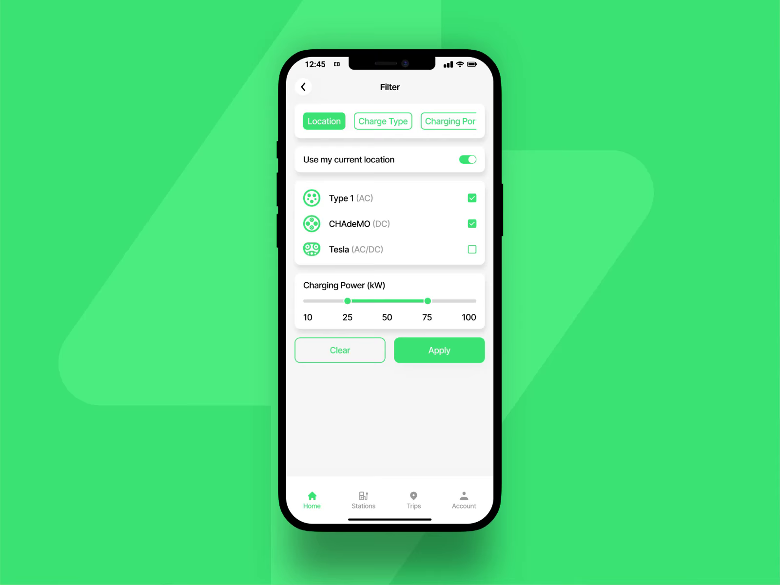 EV Spot - Electric Vehicle Charging Station Finder App Design — screen 9