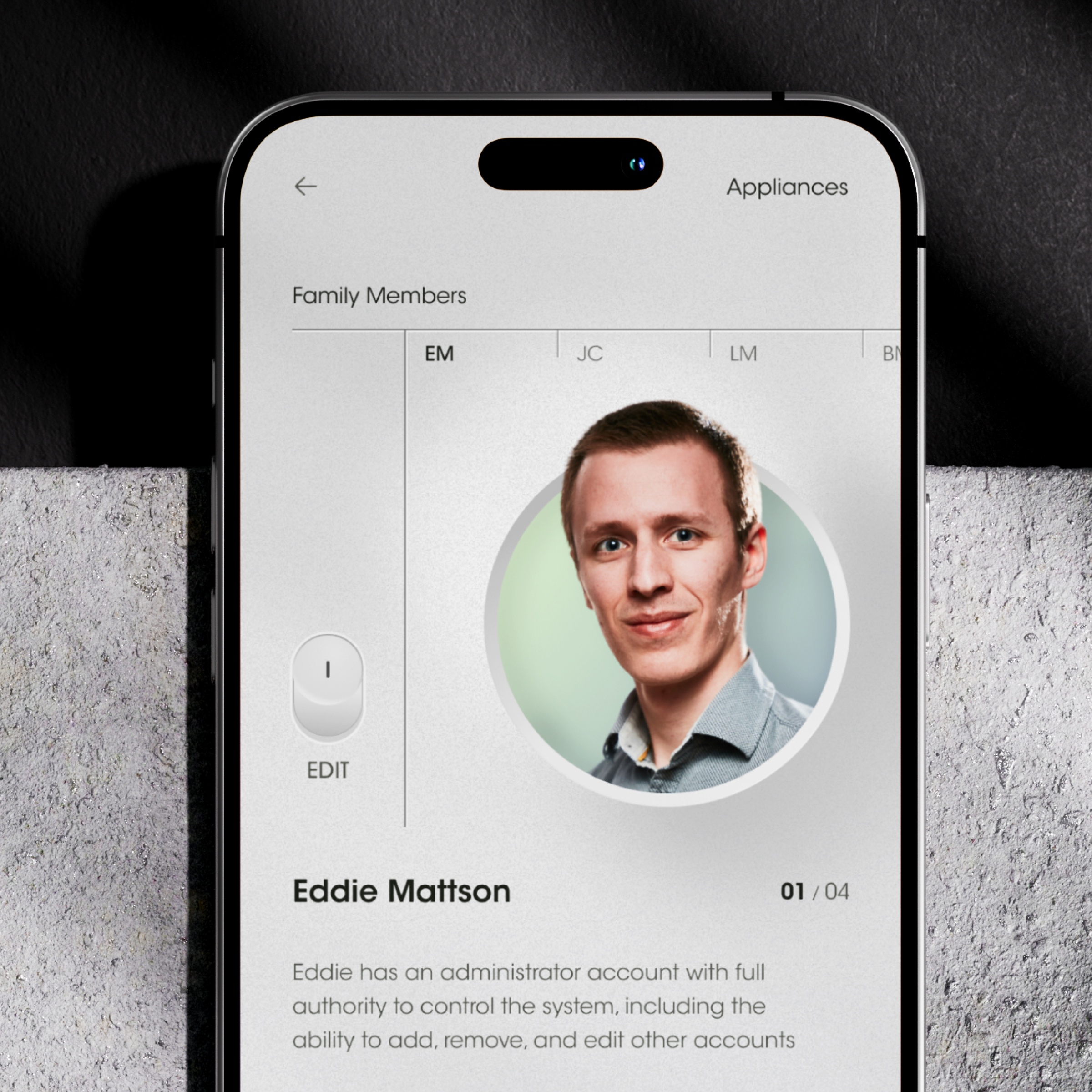 Home Security System App — screen 3